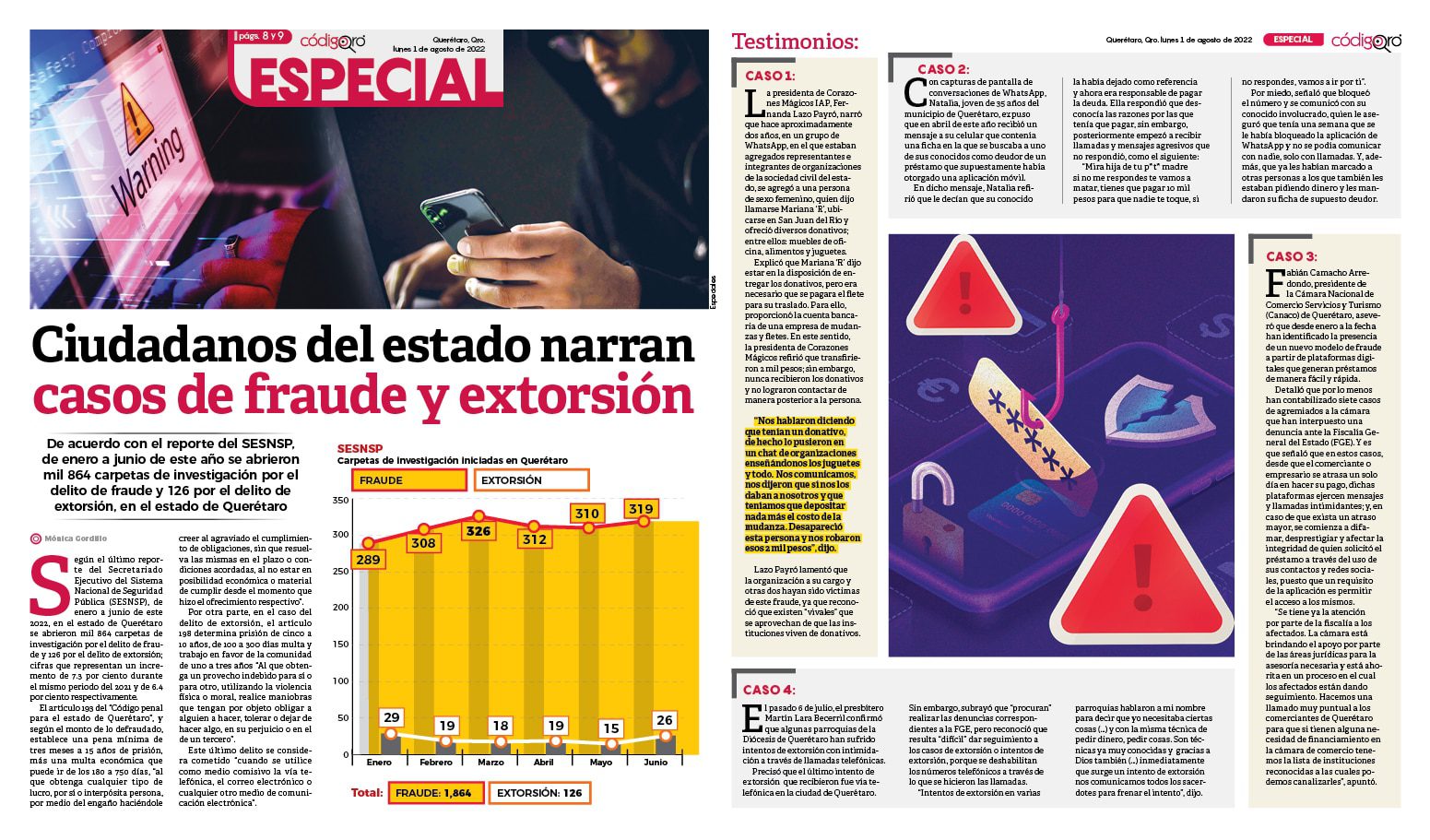 Ciudadanos del estado narran casos de fraude y extorsión