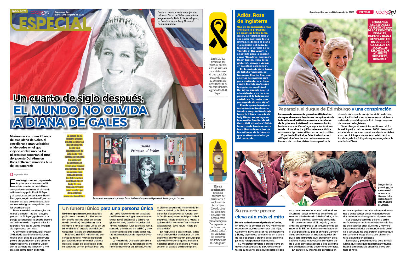 Un cuarto de siglo después, el mundo no olvida a Diana de Gales