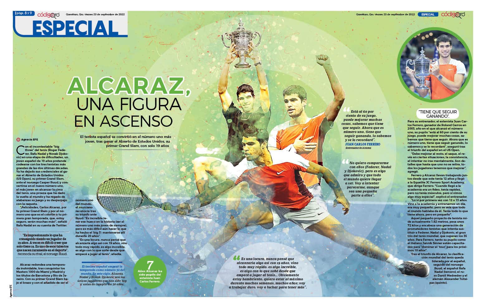 Alcaraz, una figura en ascenso