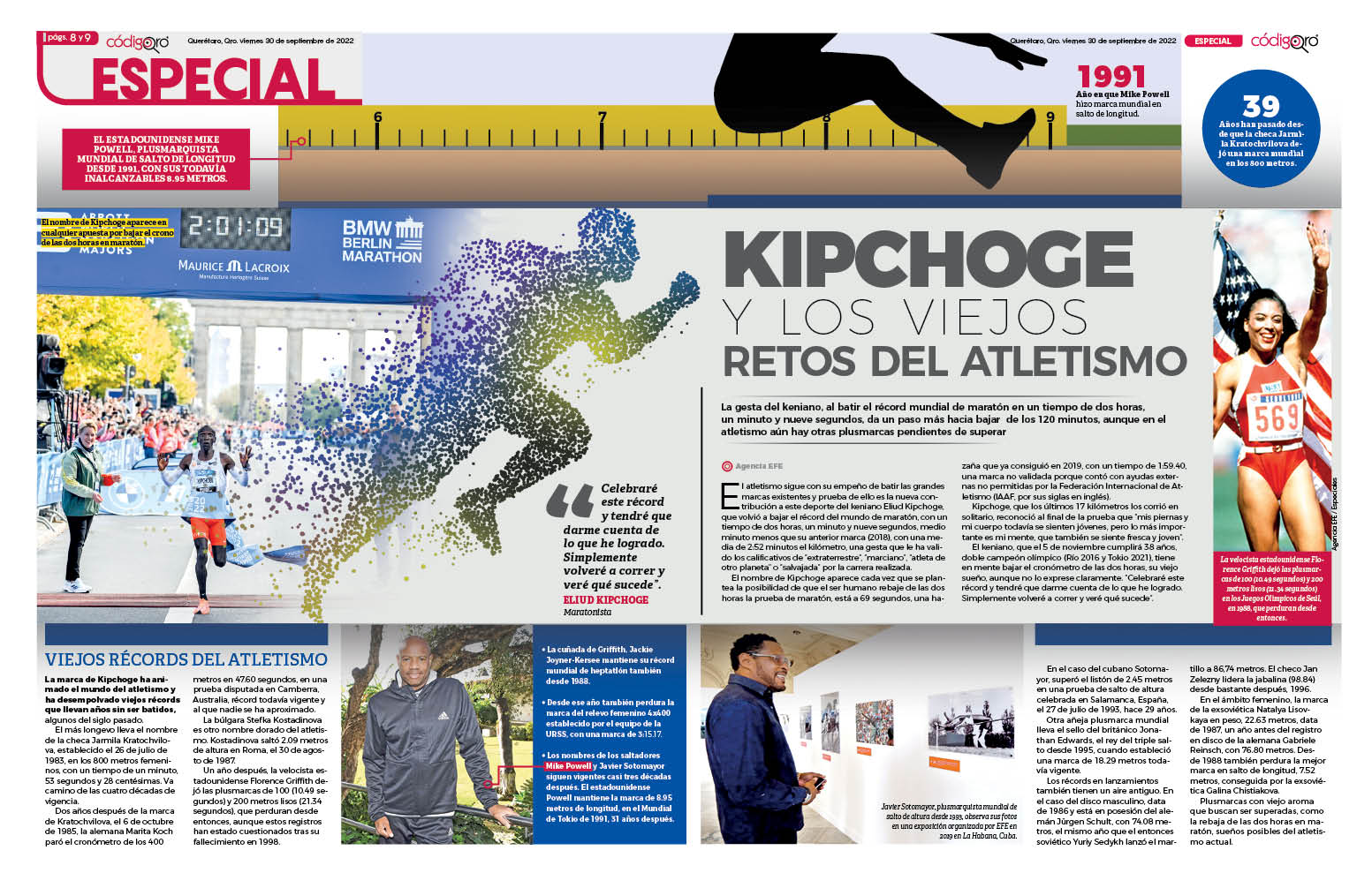 Kipchoge y los viejos retos del atletismo