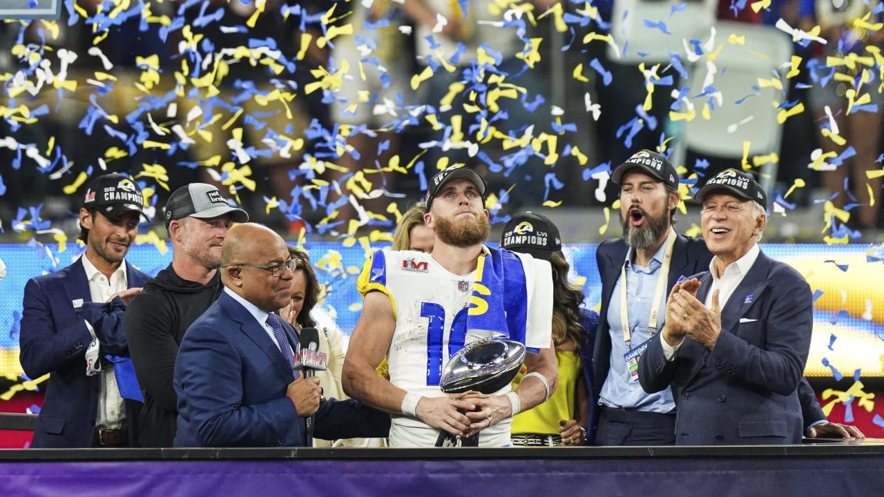 los Rams levantaron el trofeo Vince Lombardi en el SB LVI
