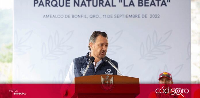 El gobernador, Mauricio Kuri González, encabezó la reforestación de 200 plantas nativas en el Parque Natural “La Beata”