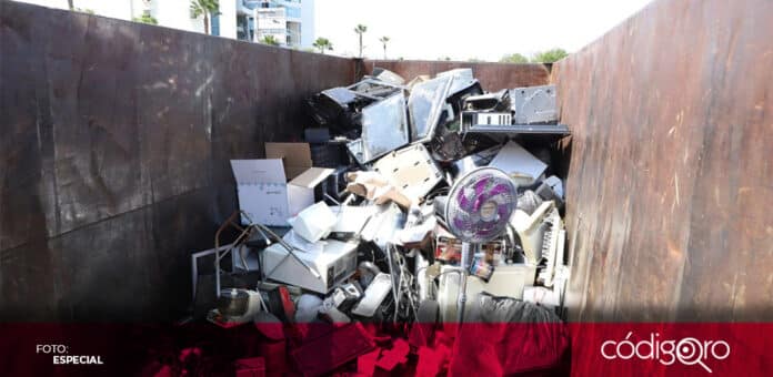 El municipio de Querétaro ha reunido más de 200 toneladas de residuos eléctricos y electrónicos. Foto: Especial