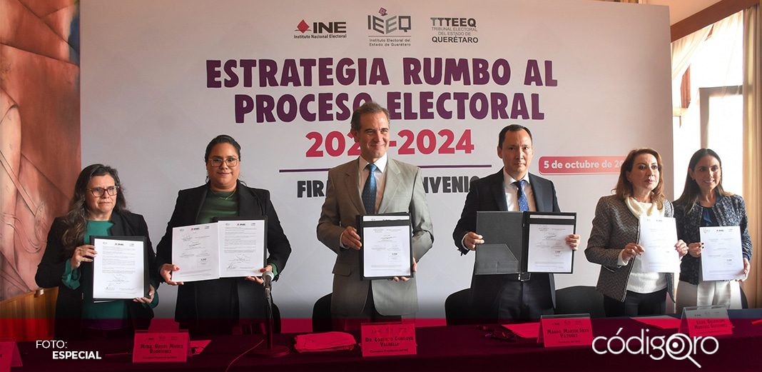 Firman convenio rumbo al proceso electoral de 2024
