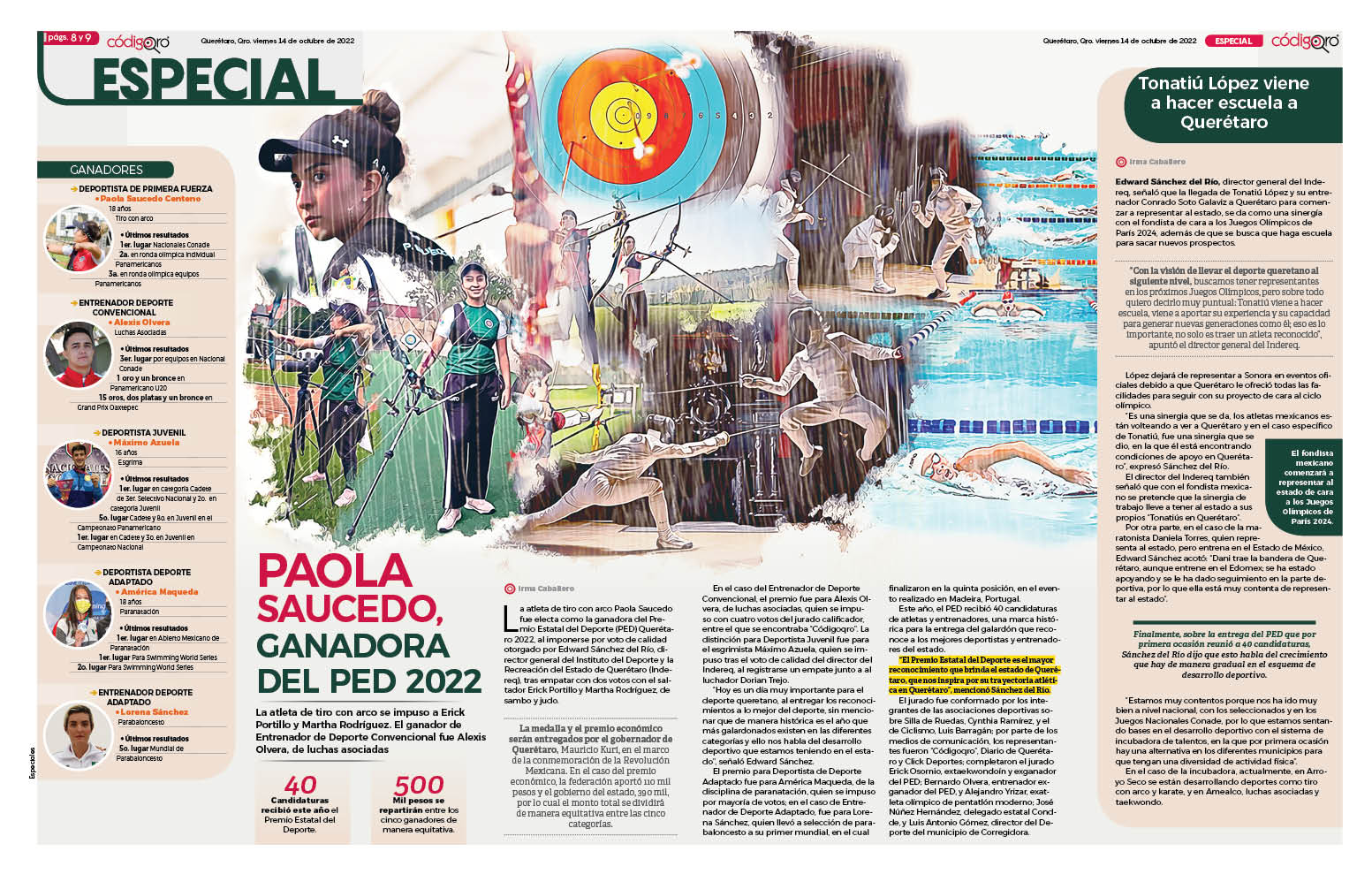 Paola Saucedo y Alexis Olvera ganan el PED 2022