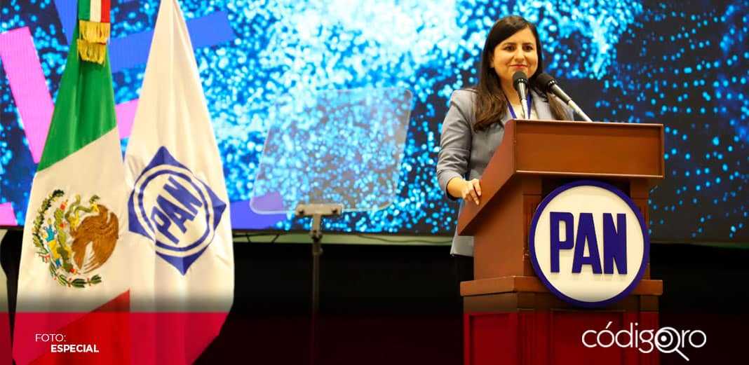 Leonor Mejía rinde primer informe al frente del PAN Estatal