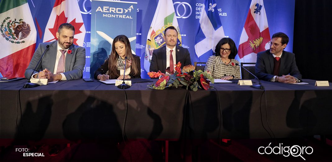 Aeroclúster de Querétaro y Montreal firman memorándum