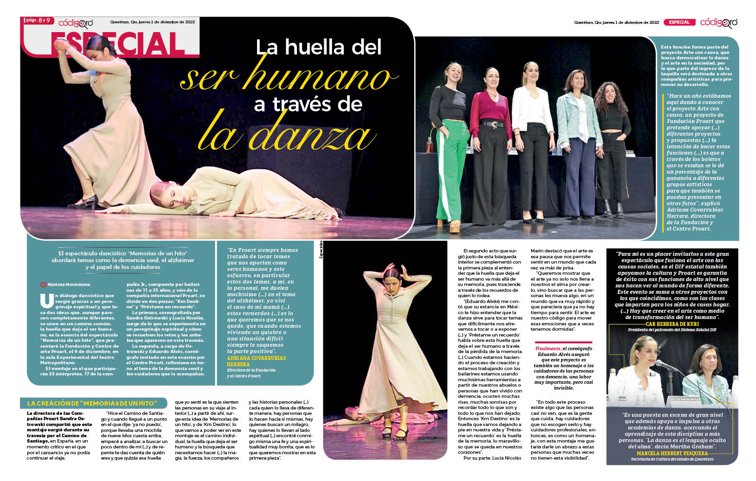 La huella del ser humano a través de la danza