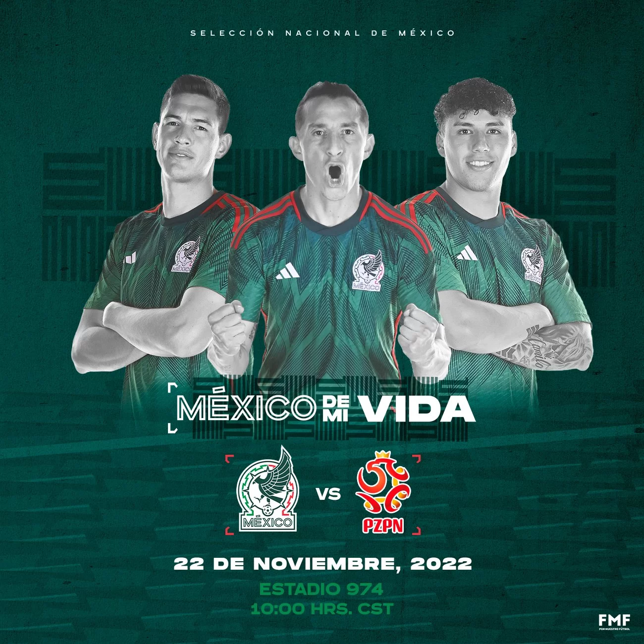 El martes 22 de noviembre a las 10:00 horas jugará ante Polonia en el Estadio 974