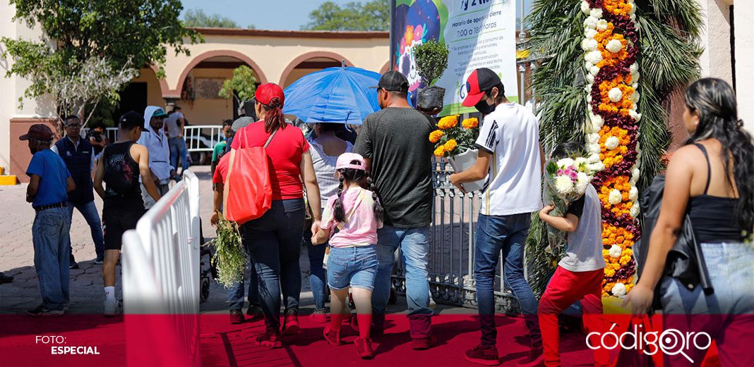 Panteones de la ciudad de Querétaro registran disminución de aforo