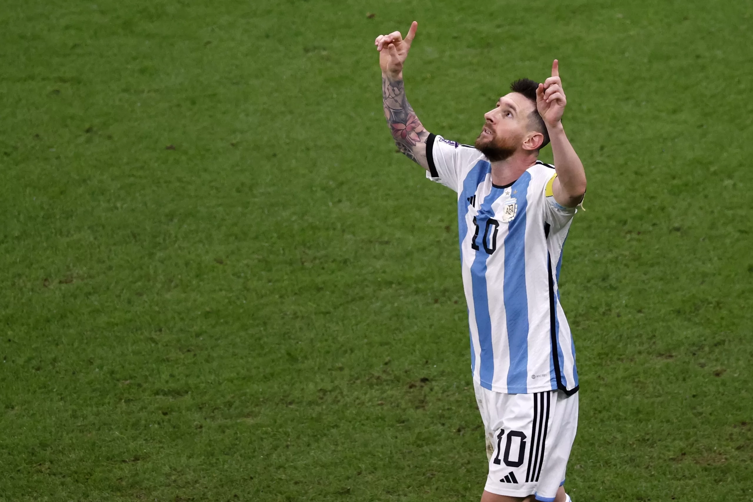 La pena máxima la hizo efectiva Lionel Messi