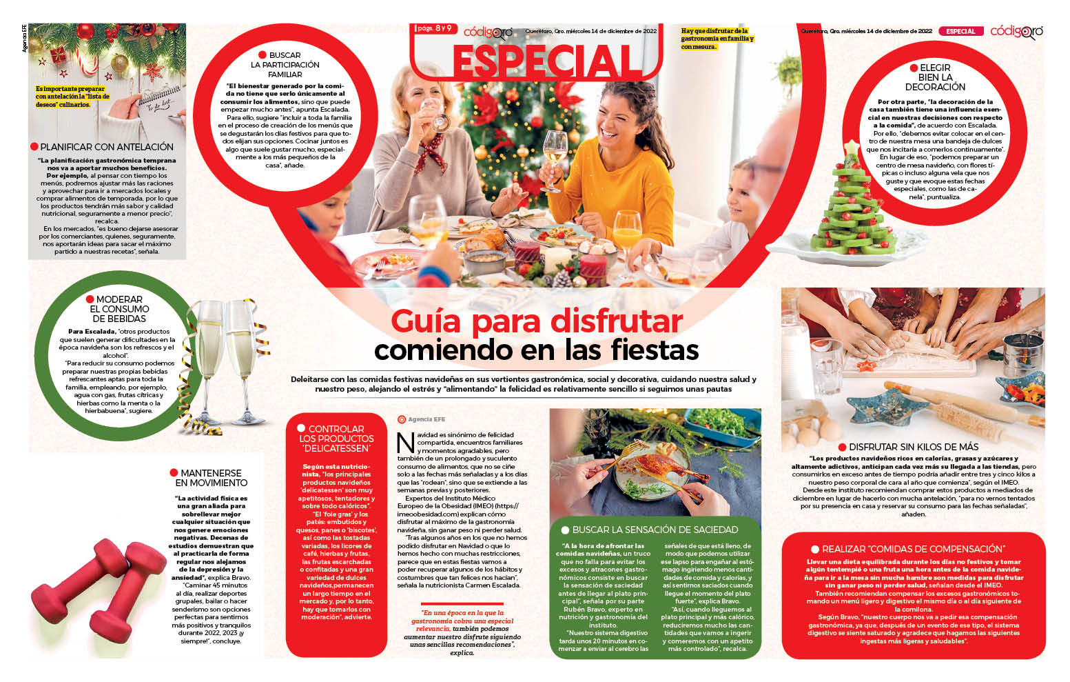Guía para disfrutar comiendo en las fiestas