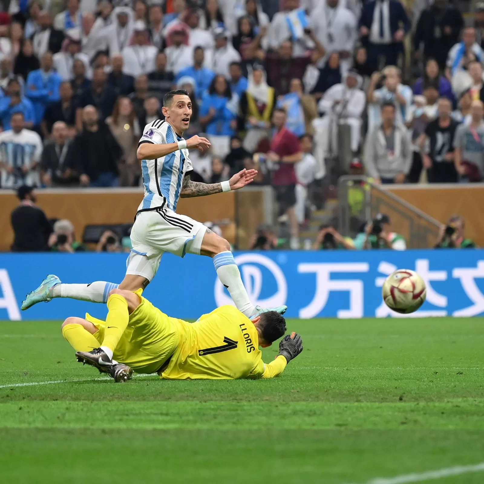 Di María anotó el segundo para Argentina