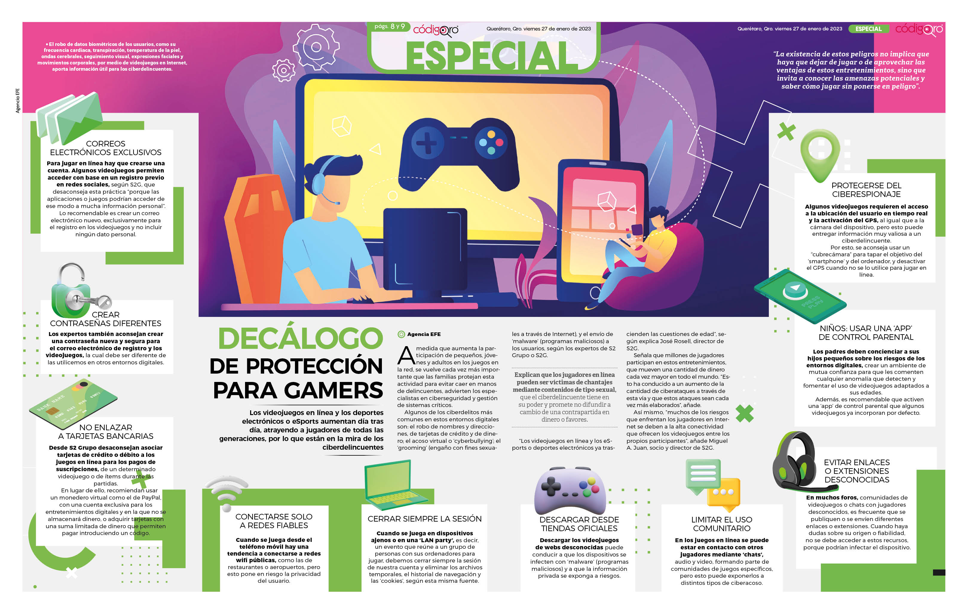 Decálogo de protección para gamers