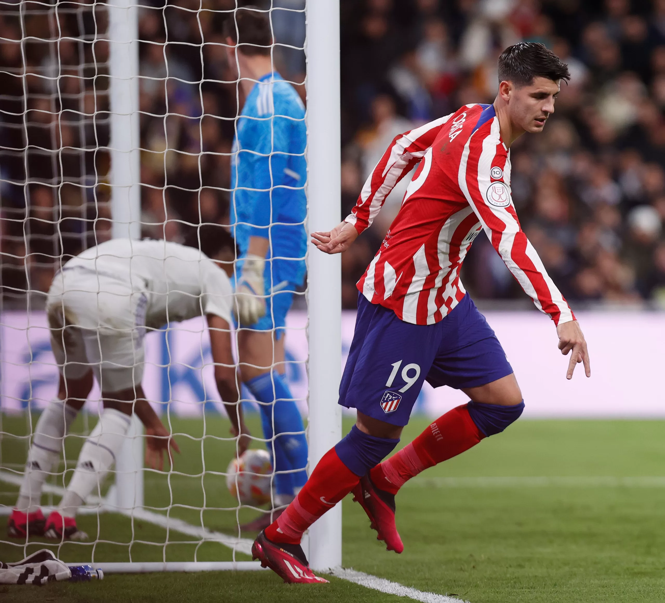 Morata puso el 0-1 al 18' e hizo soñar a la hinchada colchonera