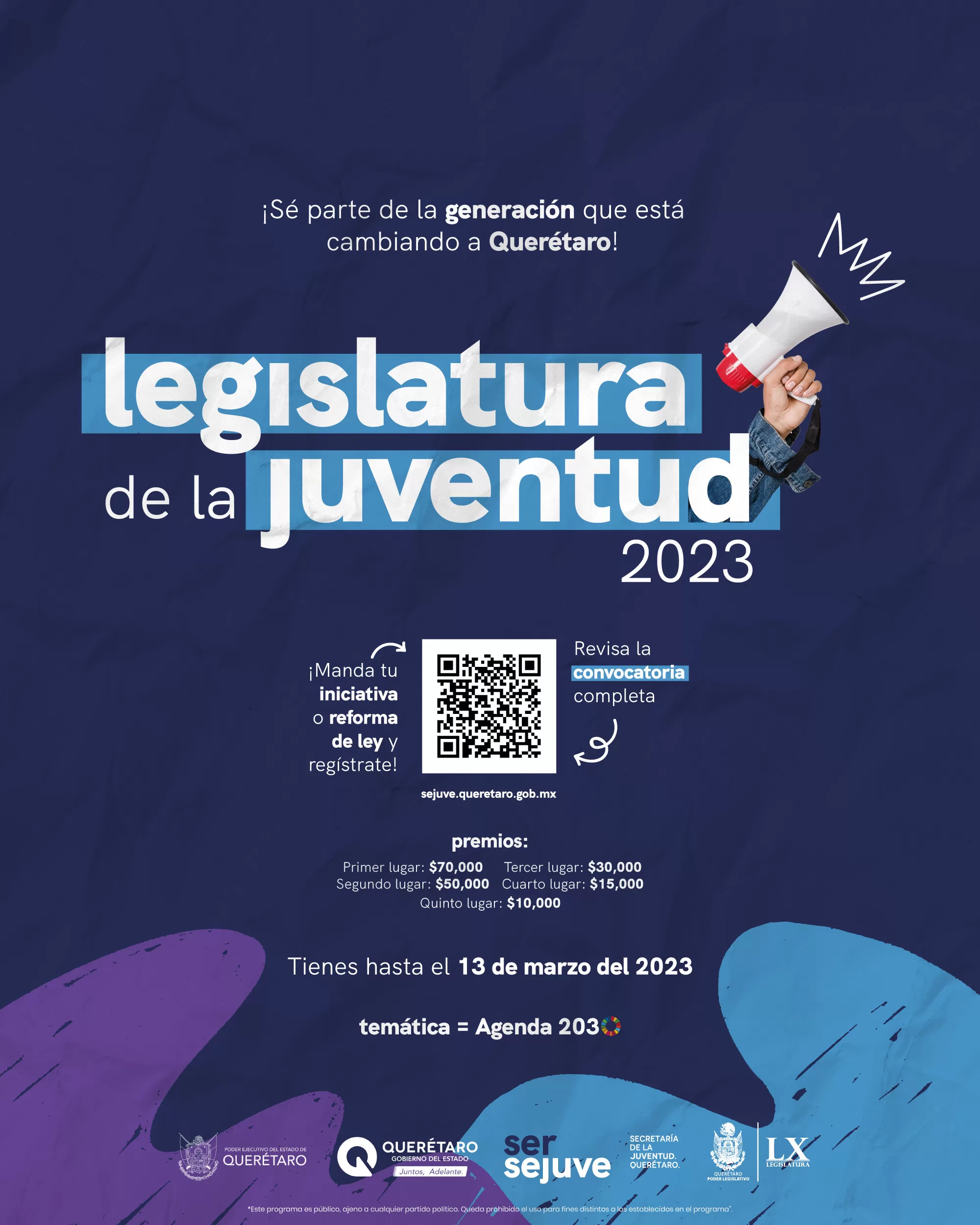 La Sejuve lanzó la convocatoria para la Legislatura de la Juventud. Foto: Especial