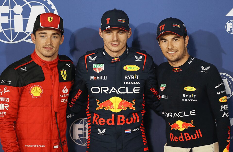 "Checo" largará segundo, después de Verstappen y delante de Leclerc. Foto: Especial