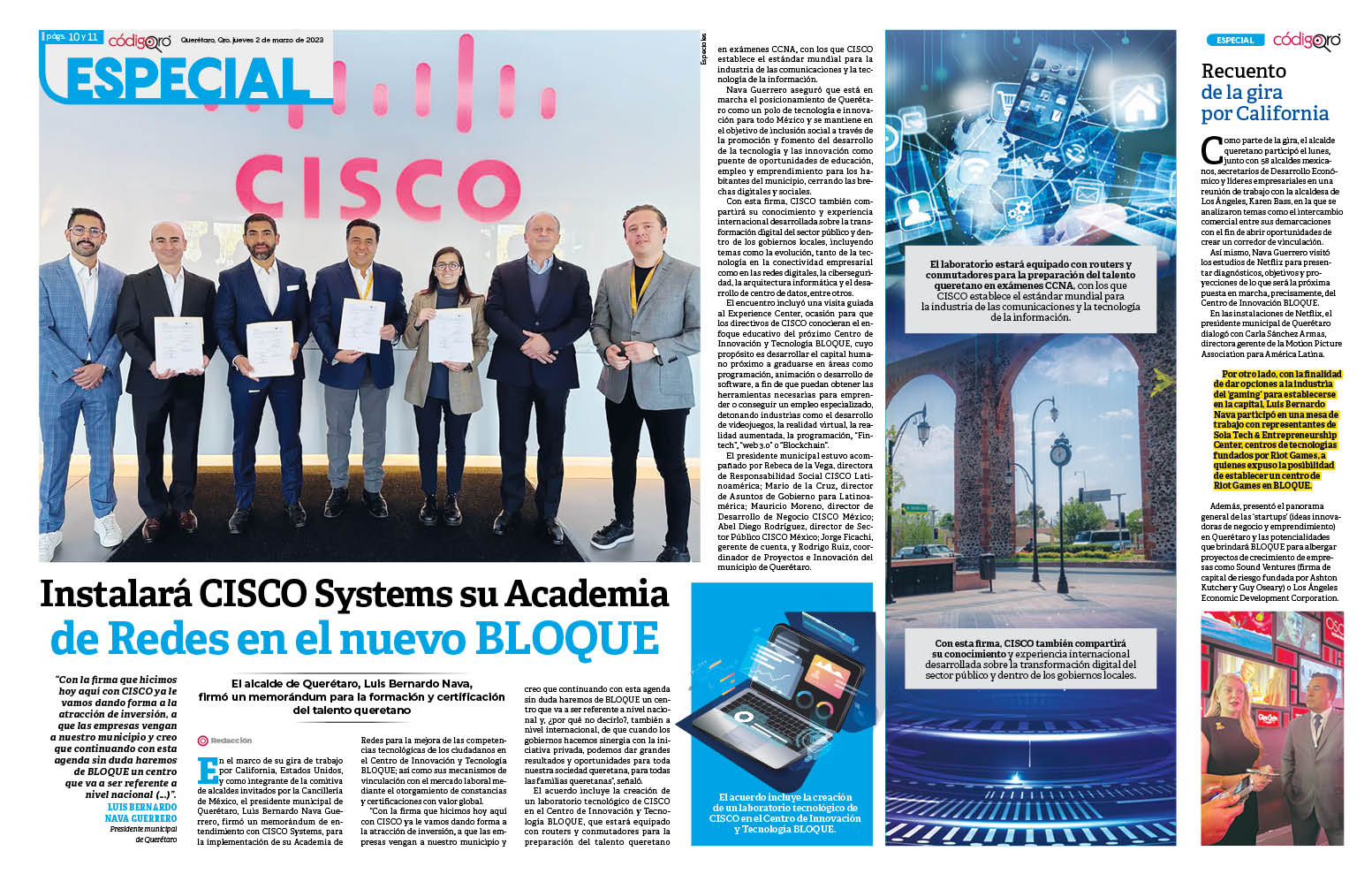 Instalará CISCO Systems su Academia de Redes en el nuevo BLOQUE