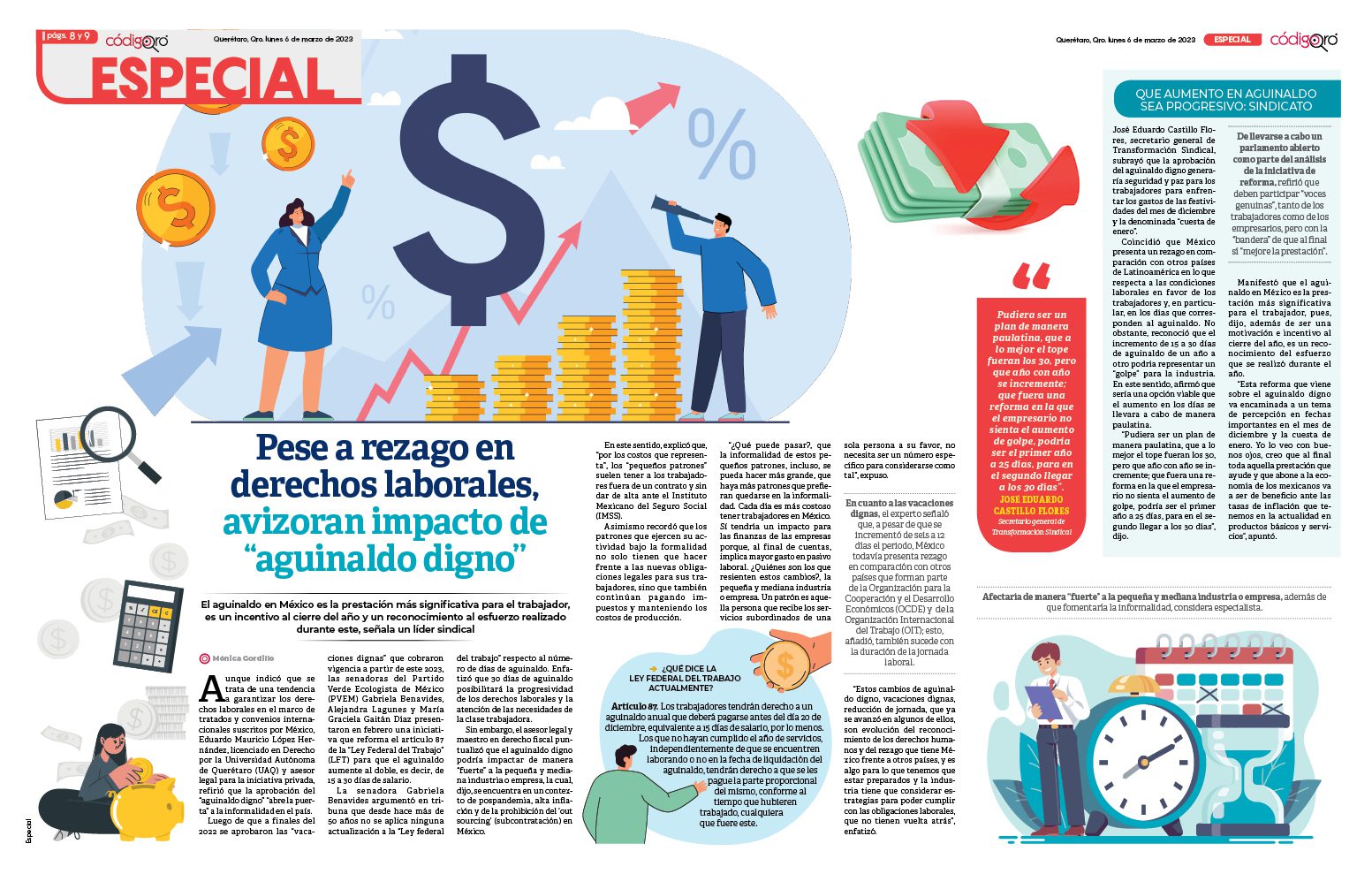 Pese a rezago en derechos laborales, avizoran impacto de “aguinaldo digno”
