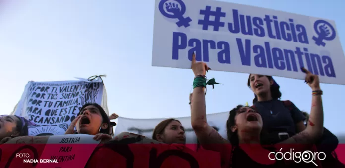 El Gobierno del Estado de Querétaro reportó saldo blanco tras la marcha de 20 mil mujeres. Foto: Nadia Bernal