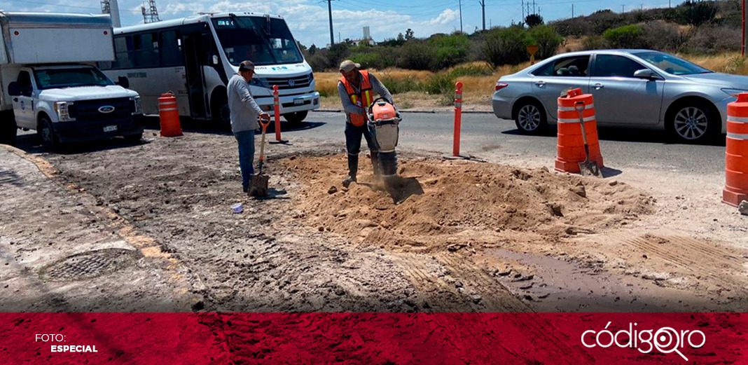 CEA repara fuga de agua en Av. Cerro del Tambor