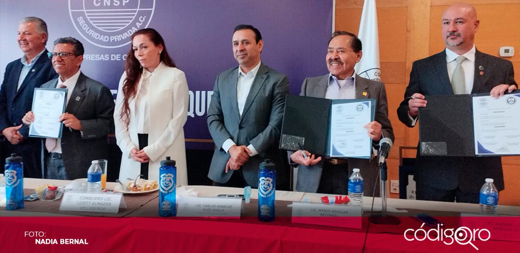 Firman convenio con Consejo Nacional de Seguridad Privada
