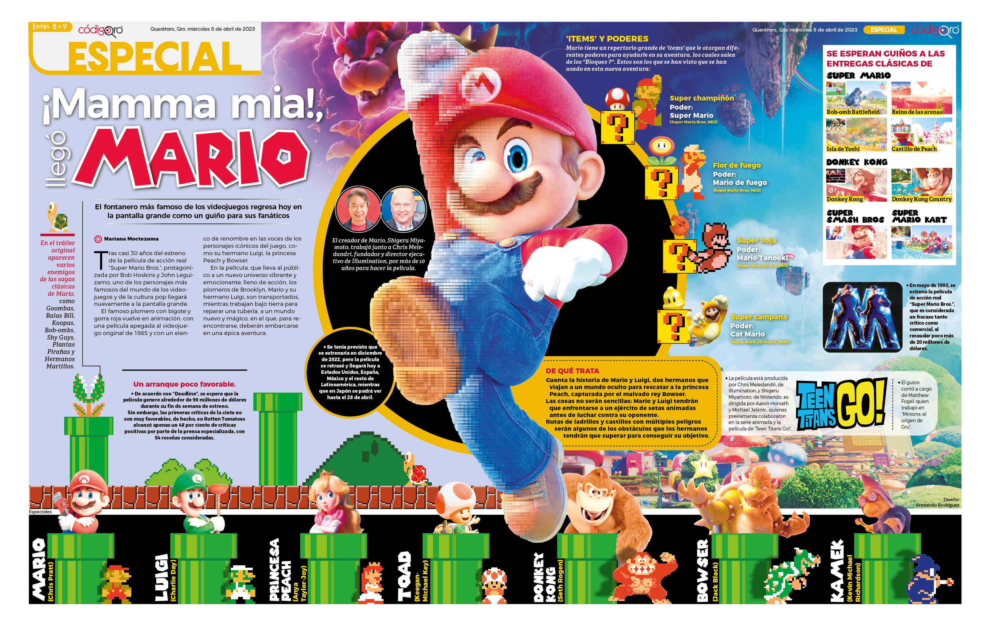¡Mamma mia!, llegó Mario