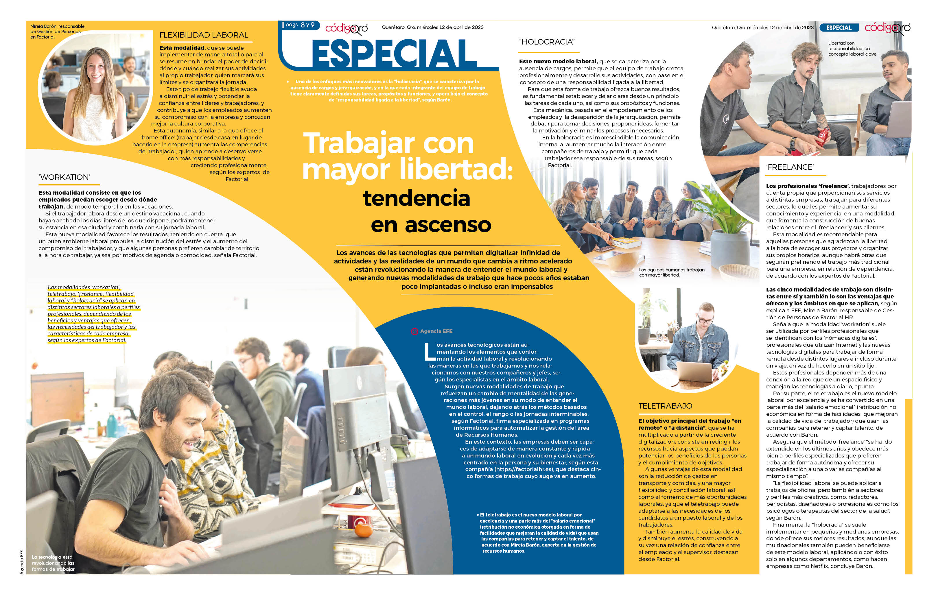 Trabajar con mayor libertad: tendencia en ascenso