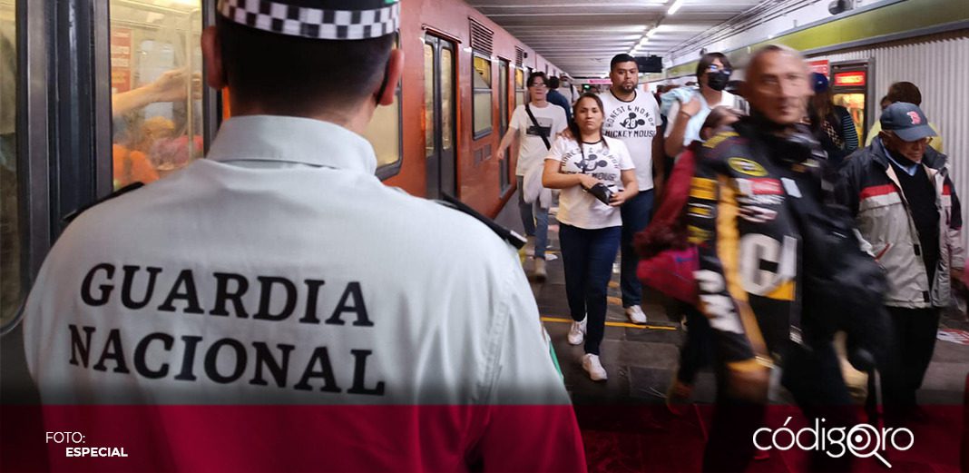 Guardia Nacional se retira del Metro de CDMX