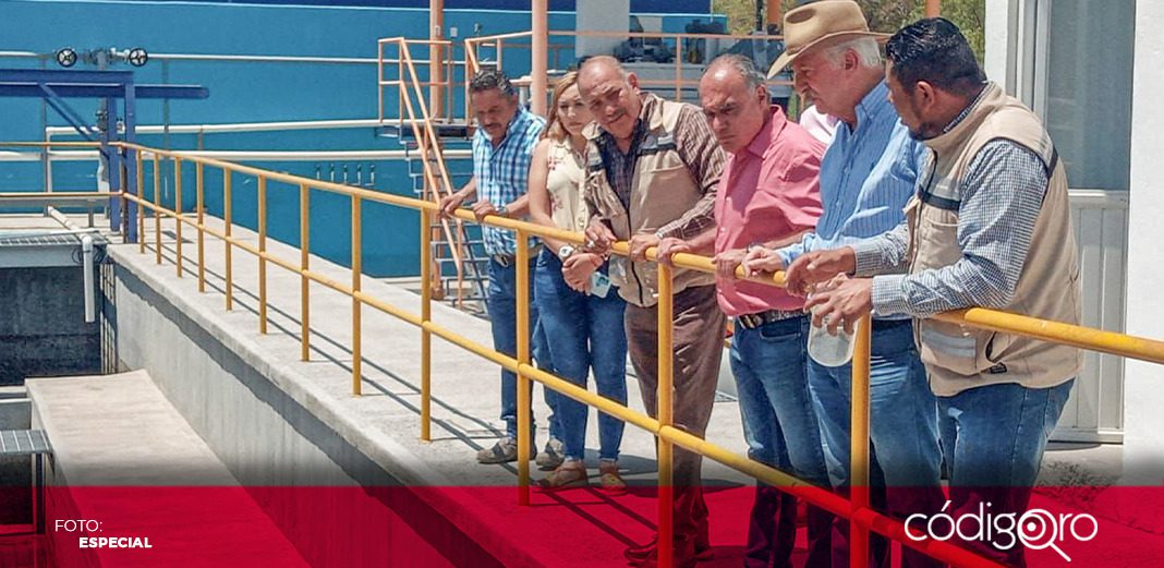 Alcalde de El Marqués supervisa PTAR de Saldarriaga