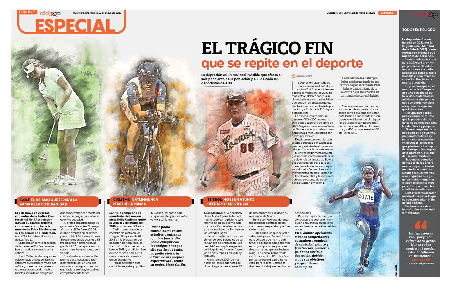 El trágico fin que se repite en el deporte