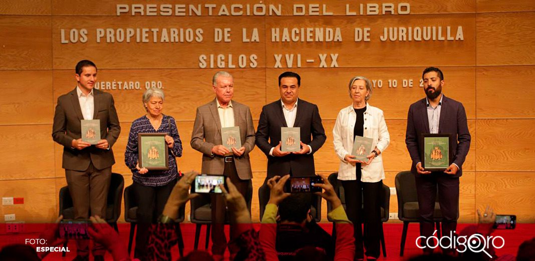 Nava asiste a presentación del libro “Los Propietarios de la Hacienda de Juriquilla Siglo XVI-XX”