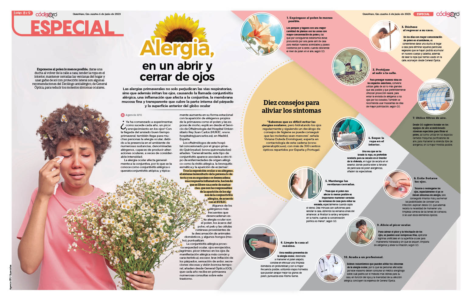 Alergia en un abrir y cerrar de ojos