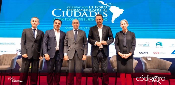 El gobernador Mauricio Kuri González inauguró el Tercer Foro Iberoamericano de Ciudades 2023. Foto: Especial