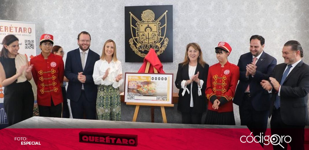 Lotería Nacional celebra a la gastronomía queretana