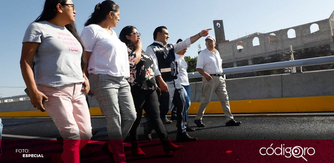 Inauguran paso superior vehicular de Bernardo Quintana con San Pedro Mártir