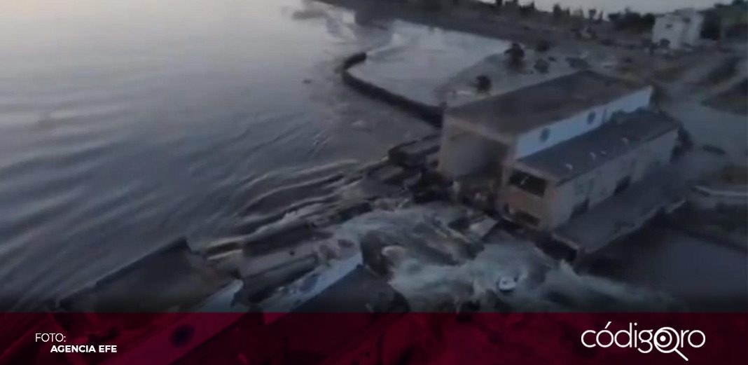 Rusia acusa a Ucrania por destrucción de presa Kajovka
