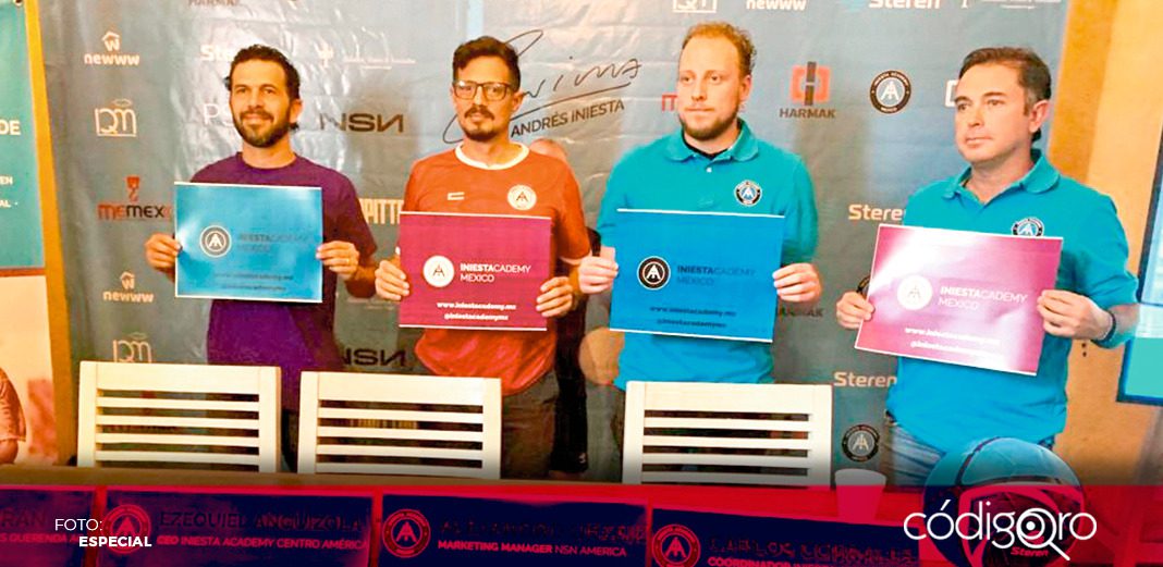 Queretanos recibirán formación de academia de Iniesta
