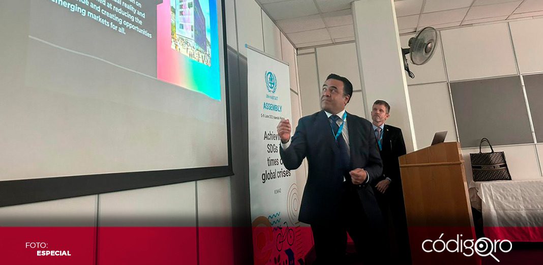 Expone Nava en Asamblea de UNHabitat programas de su administración