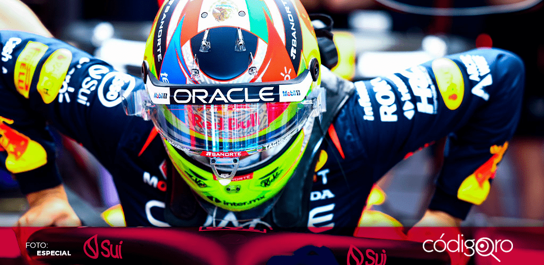 “Checo” Pérez, conforme con salir segundo en el GP de Bélgica