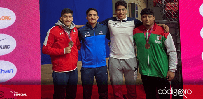 Los luchadores queretanos que participaron en el Campeonato Panamericano U20 de lucha, celebrado en Santiago de Chile, ganaron cinco medallas, una de oro, una de plata y tres de bronce