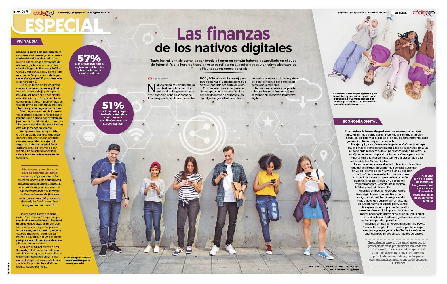 Las finanzas de los nativos digitales