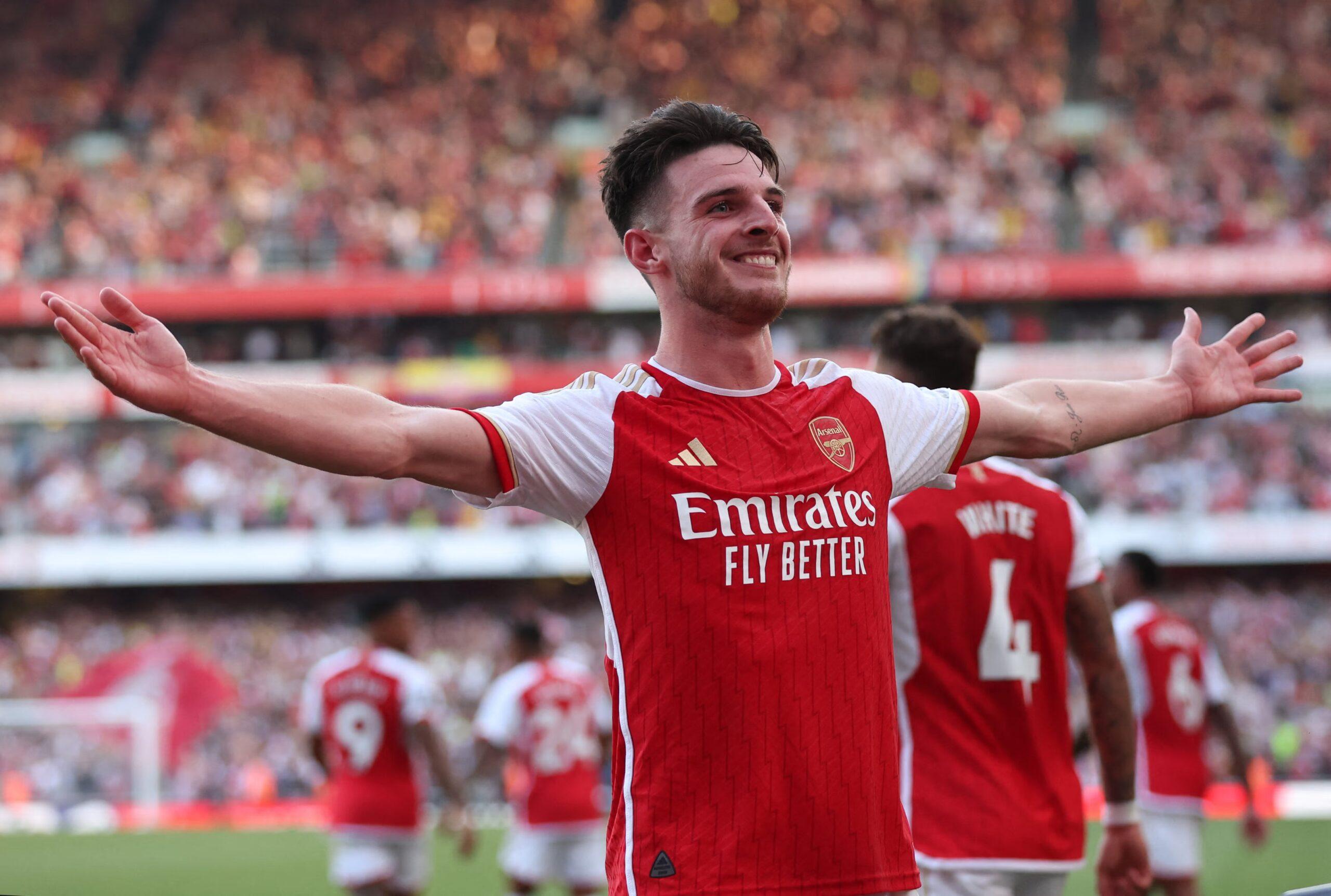 Declan Rice es el eje sobre el que funciona el reloj de Mikel Arteta