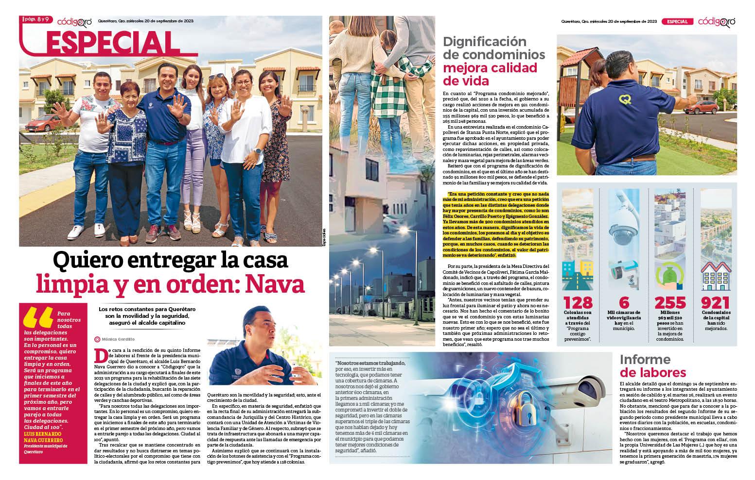 Quiero entregar la casa limpia y en orden: Nava