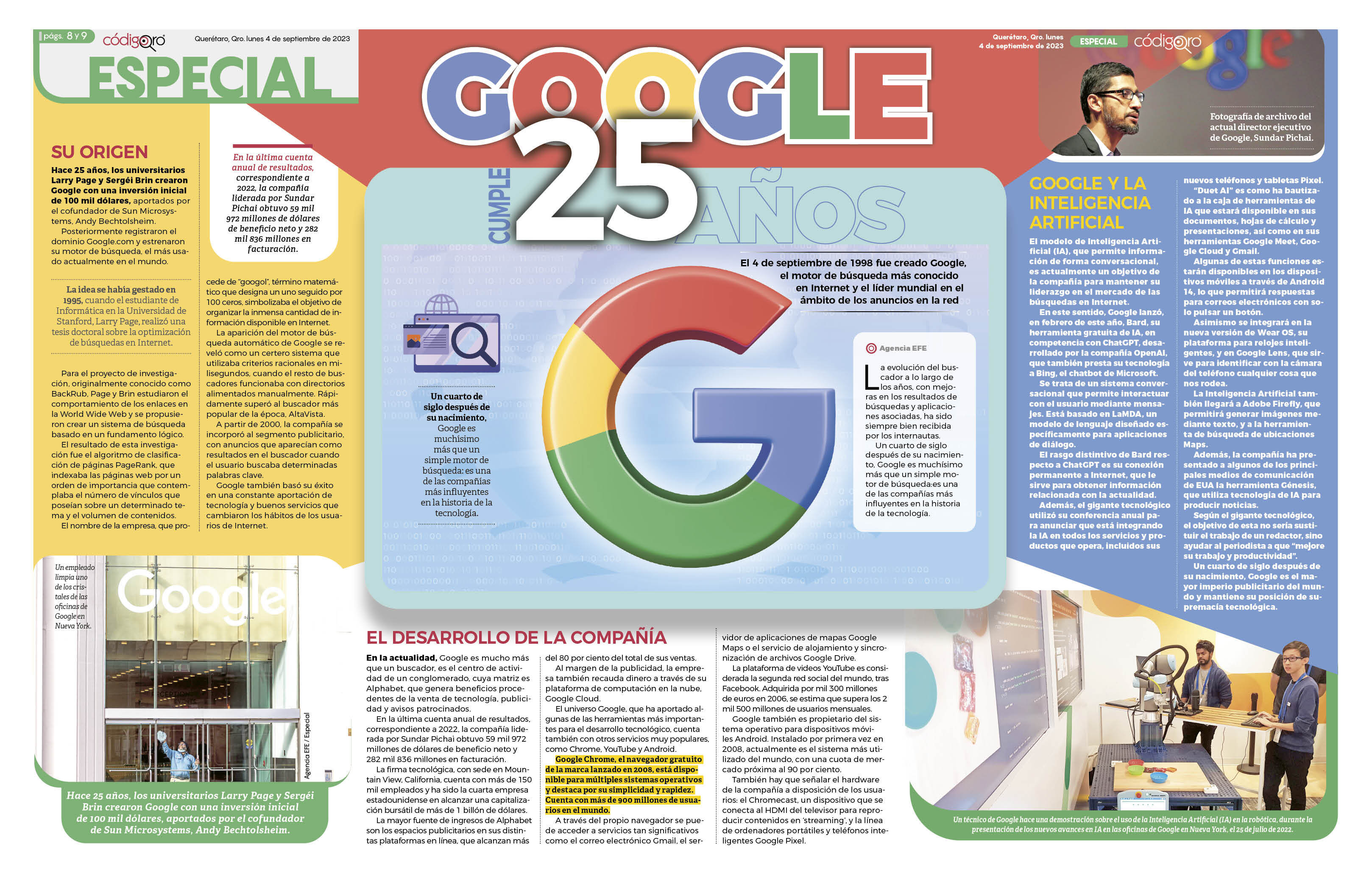 Google cumple 25 años