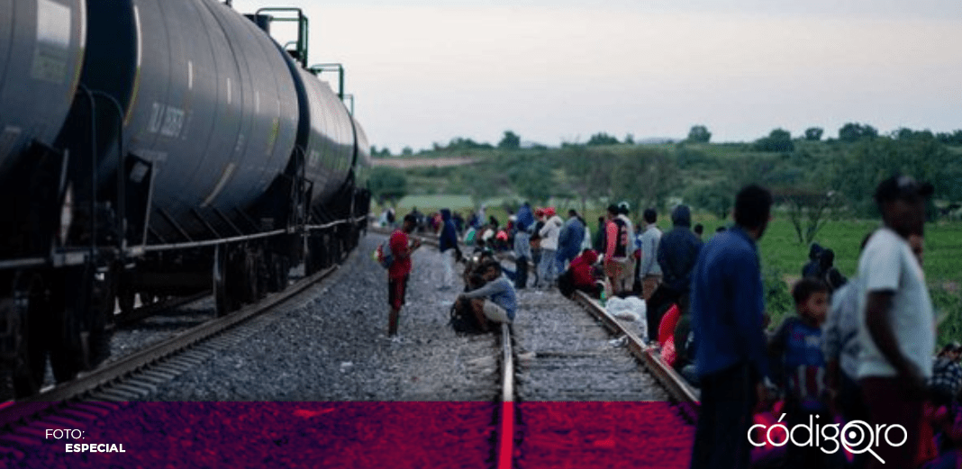 Agentes del INM impiden en Huehuetoca que migrantes aborden La Bestia