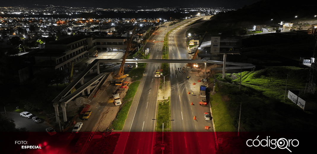 Construye SDUOP puente peatonal en Libramiento Surponiente