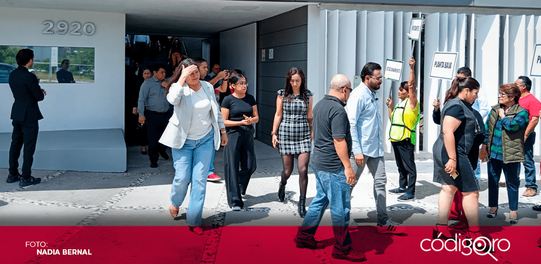 Participan 208 trabajadores en simulacro del Congreso local
