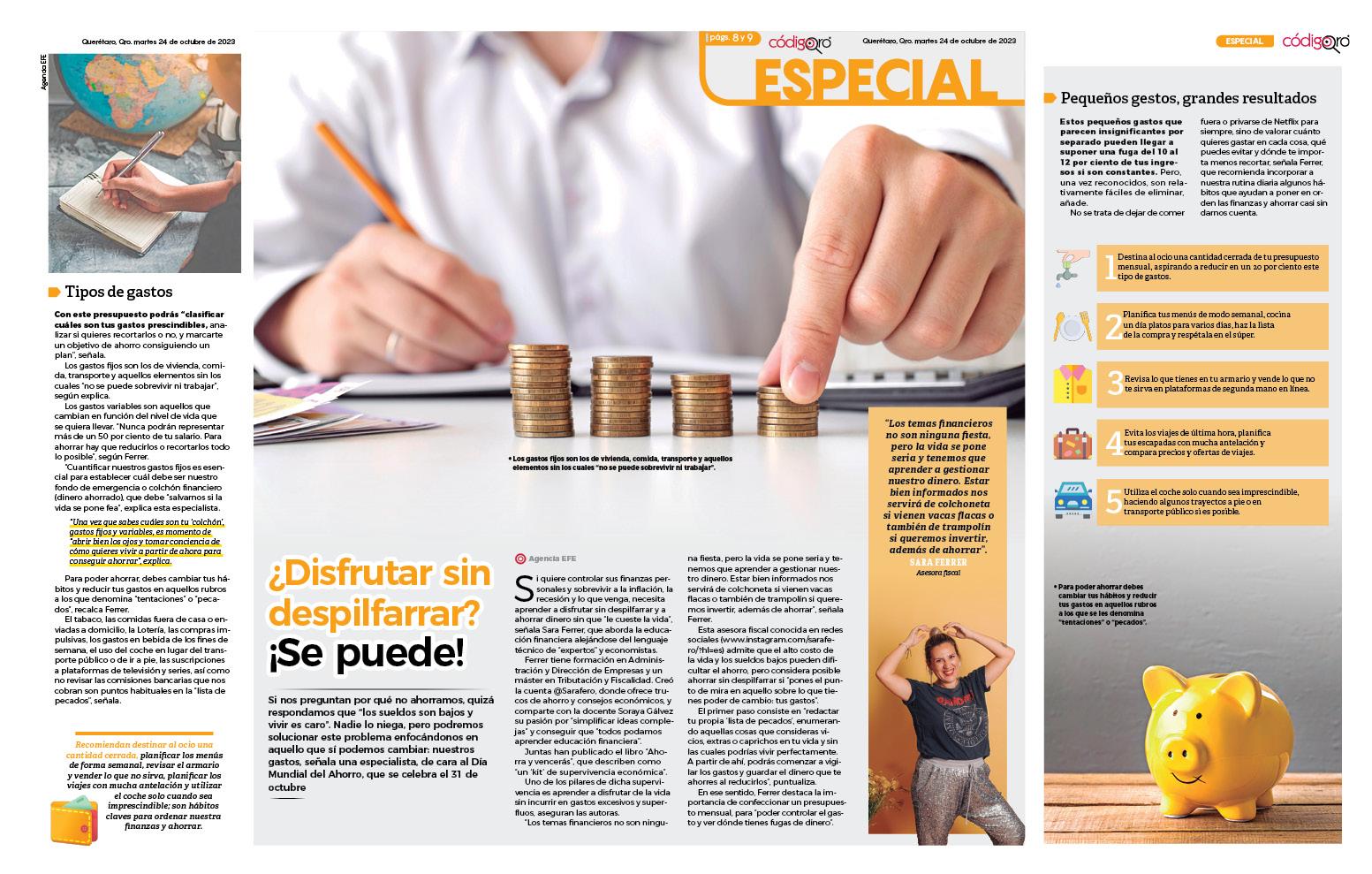 ¿Disfrutar sin despilfarrar? ¡Se puede!