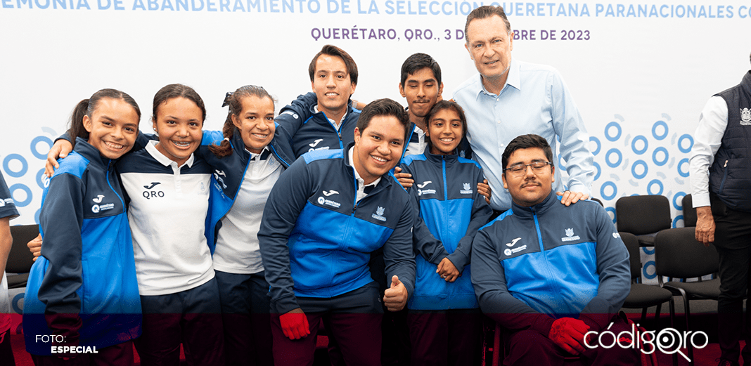 Abandera gobernador a selección que participará en los Paranacionales CONADE 2023